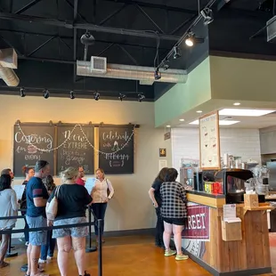 customers waiting in line