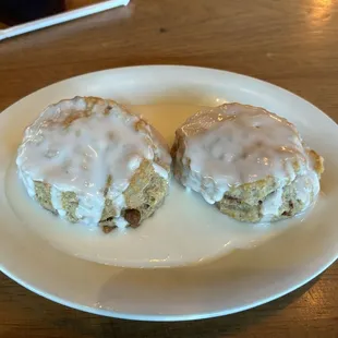 Iced Cinnamon Biscuits