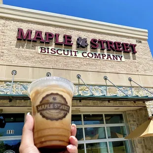 Iced Maple Vanilla Bean Latte with Almond Milk