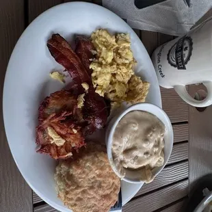 Retro with sausage gravy