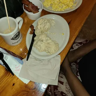 Biscuit  with sausage gave