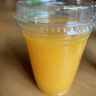 Fresh squeeze orange juice.