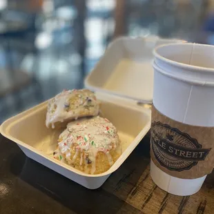 More complimentary holiday peppermint Chocolate Chip biscuits to take home