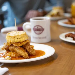 The Squawking Goat Biscuit Sandwich at Maple Street Biscuit Company