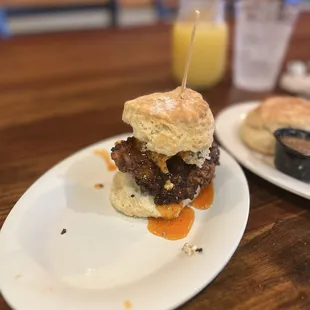 Squawking goat- the fried goat cheese, hot pepper jelly and perfectly crisp/juicy chicken is off the chain!
