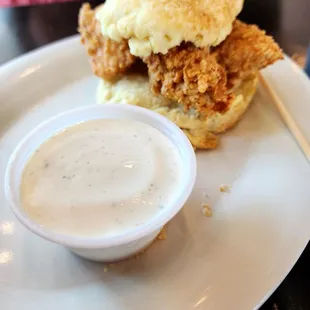 Kid's Chicken Biscuit w side of ranch
