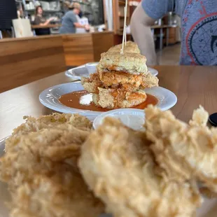 a plate of fried food