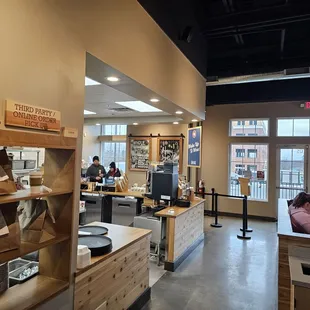 the interior of the store