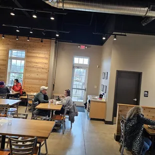 people sitting at tables