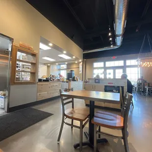 Inside dining area
