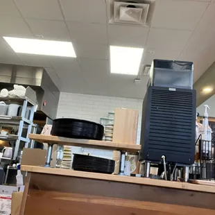 a view of the kitchen