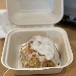 Cinnamon and sugar biscuit.