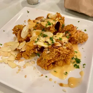 Oysters Almondine Dinner