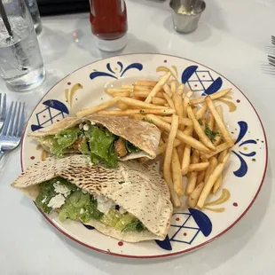Crawfish and Feta Sandwich Lunch