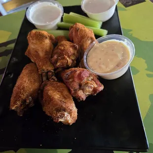 Dry rub wings