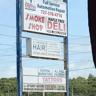 a sign for a hair salon
