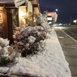 outside