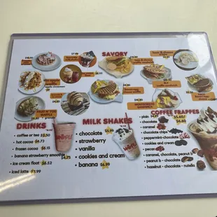 Back of Menu