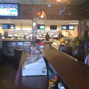 customers at the bar