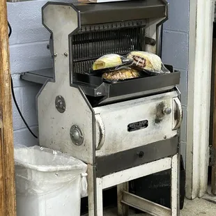 Antique bread slicer