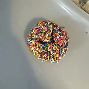 Sprinkled cake donut