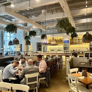 people sitting at tables