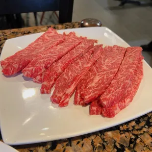 The prime beef rib slices