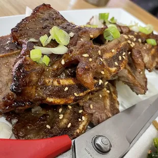 Galbi. Marinated short ribs!