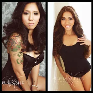 My first shoot was done on the left and my second shoot on the right