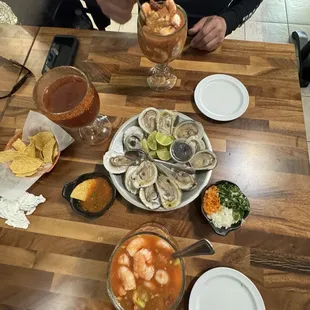 Camarones, ostiones...