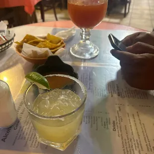 Margarita and michelada