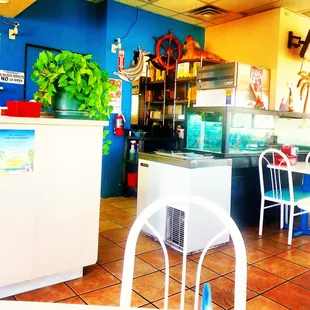 the interior of a restaurant