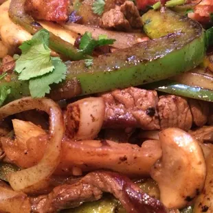 Steak fajitas