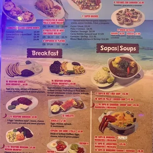 Aperitivos . Desayunos. Sopas.