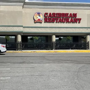 Exterior, in a strip mall