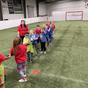 Blue group tug of war
