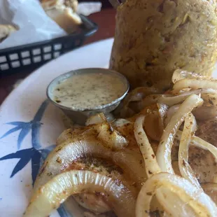 Mofongo with grilled chicken