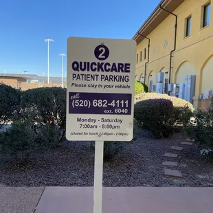 Fast for urgent care.