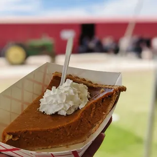 Pumpkin pie from the bakery $5