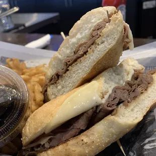 French Dip Sandwich: 2 stars (maybe 1, but I have a low bar right now).