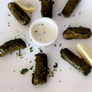 Stuffed grape leaves