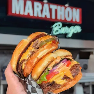 Marathon &amp; OG Burgers (Instagram: foodwithbros)
