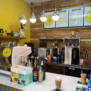 Amazing coffee shop with tasty treats