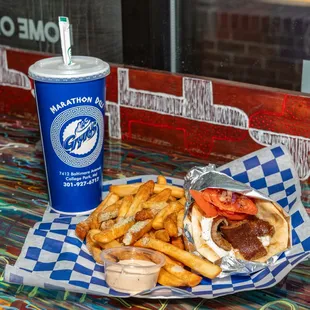 Value meals come with in-house fountain soda refills!