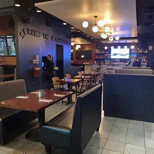 interior, sushi and sashimi