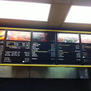 menus and prices