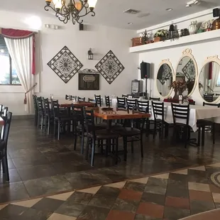 Part of the dining area