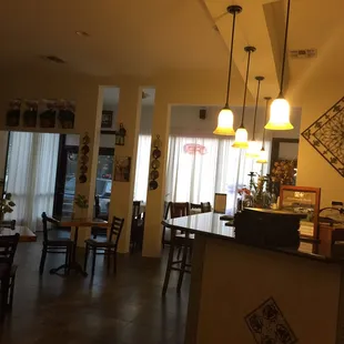 the dining area