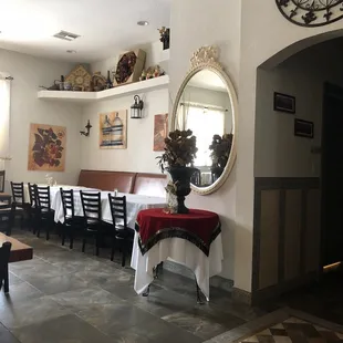 Very empty on a weekday at noon...