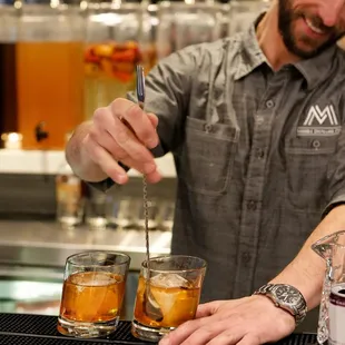 Hand-crafted whiskey cocktails